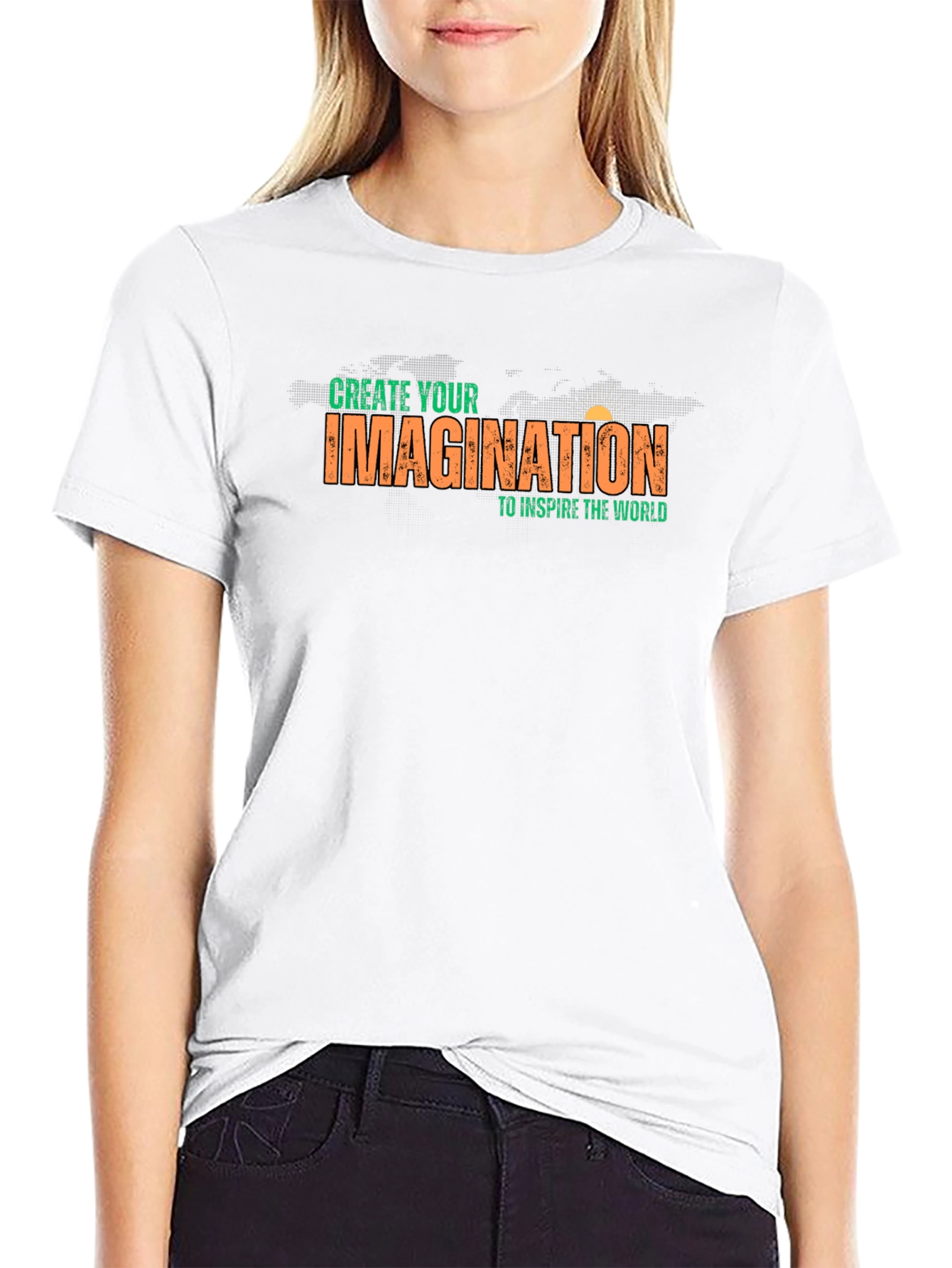 Create Your Imagination Graphic Tee - Black