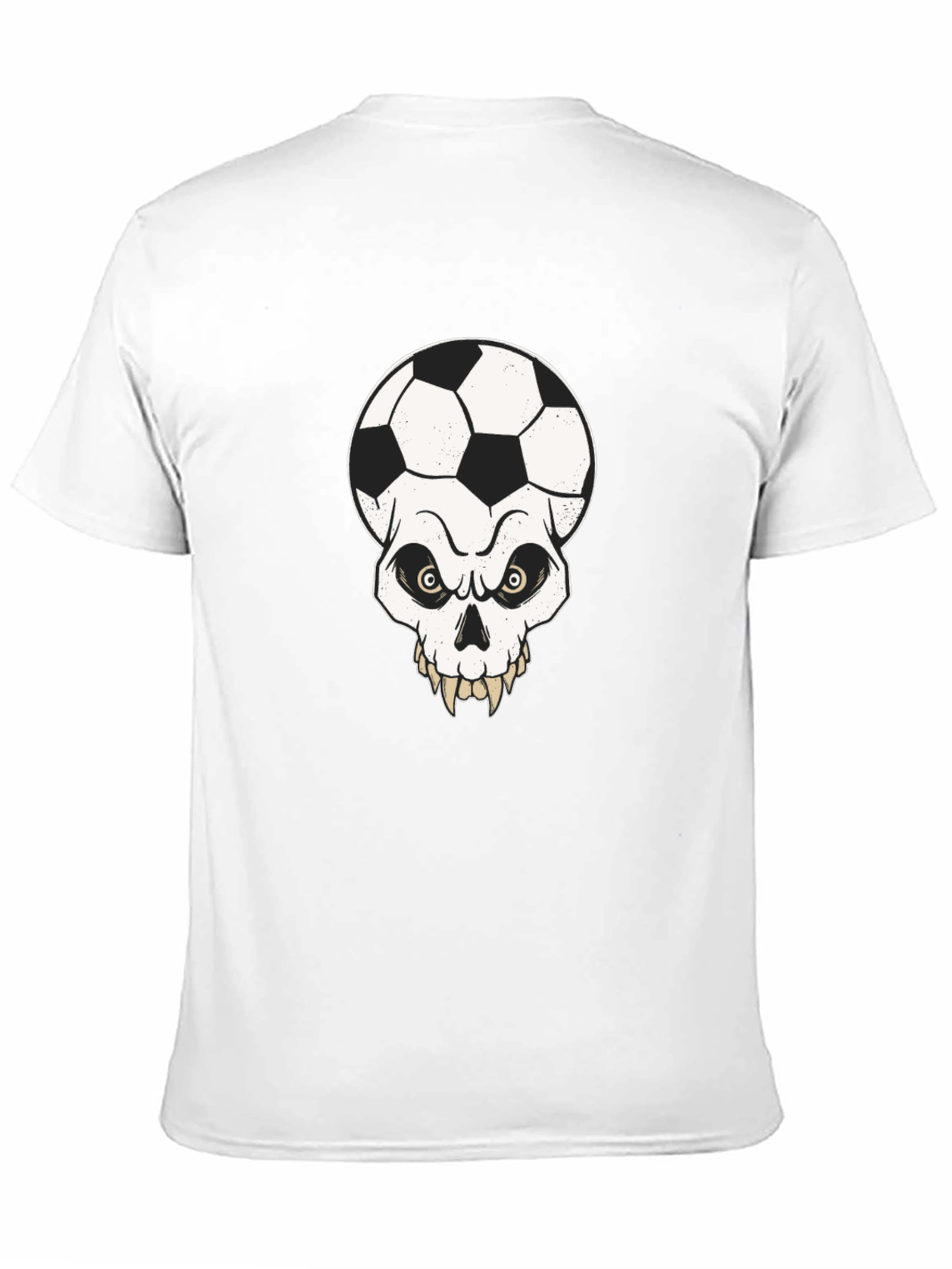 Soccer Skull Graphic Tee - Mens Black T-Shirt