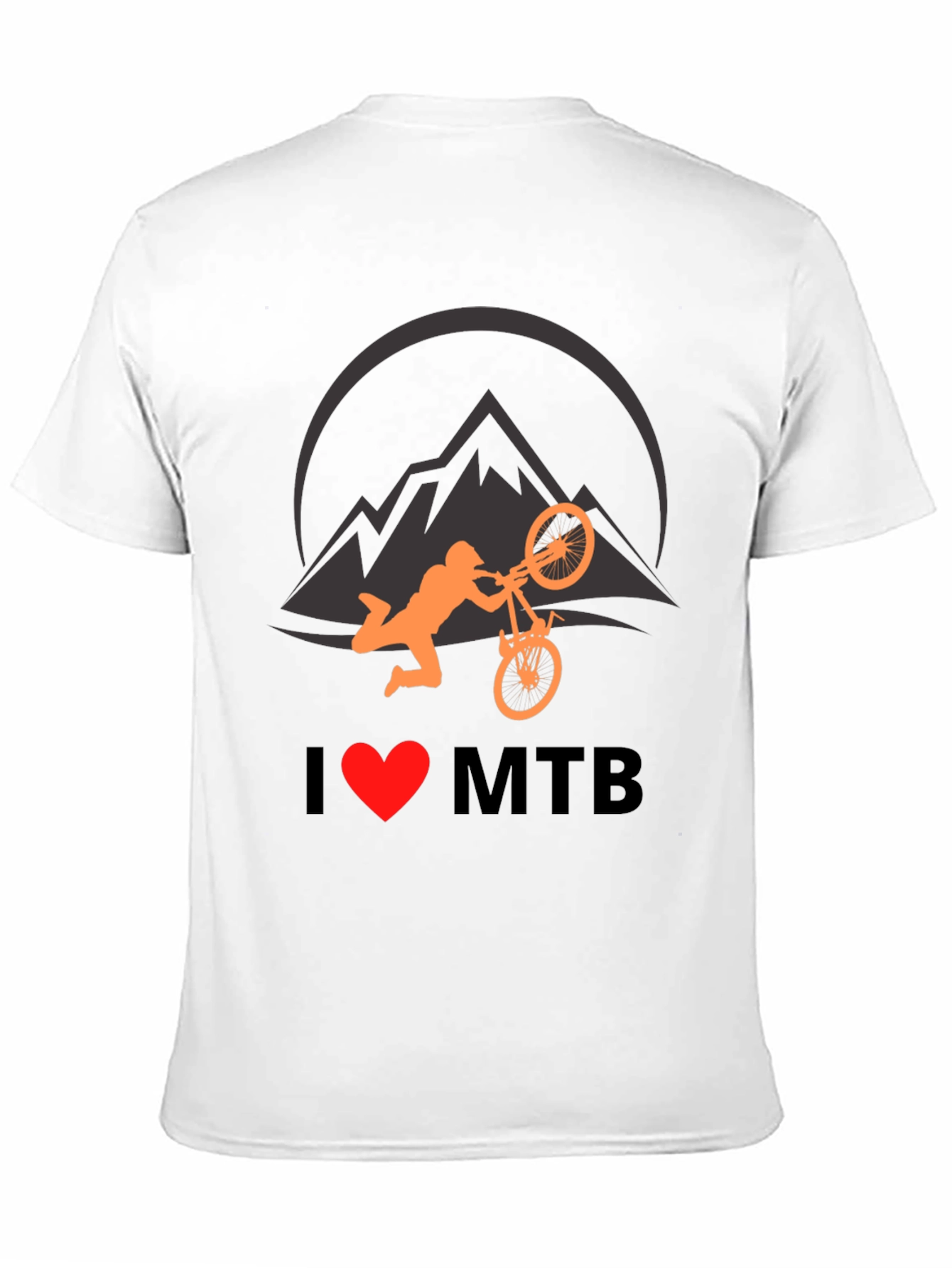 I Heart MTB Black Graphic T-Shirt