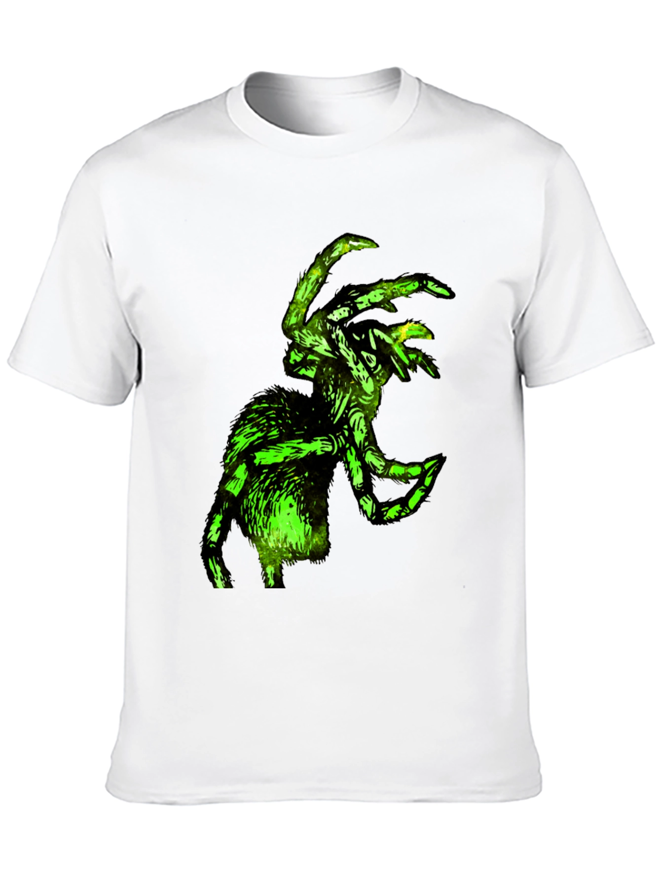 Green Glowing Spider Graphic T-Shirt