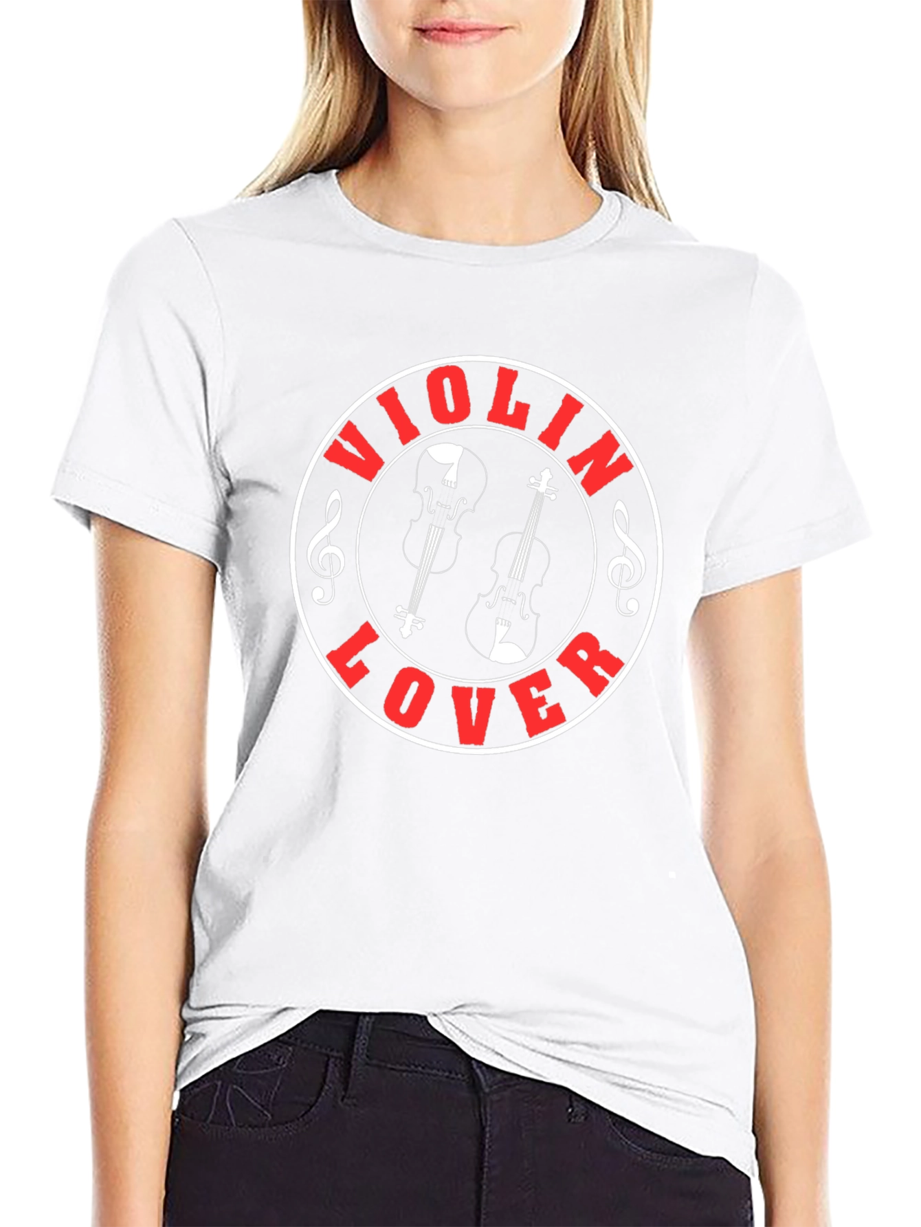 Violin Lover Black T-Shirt