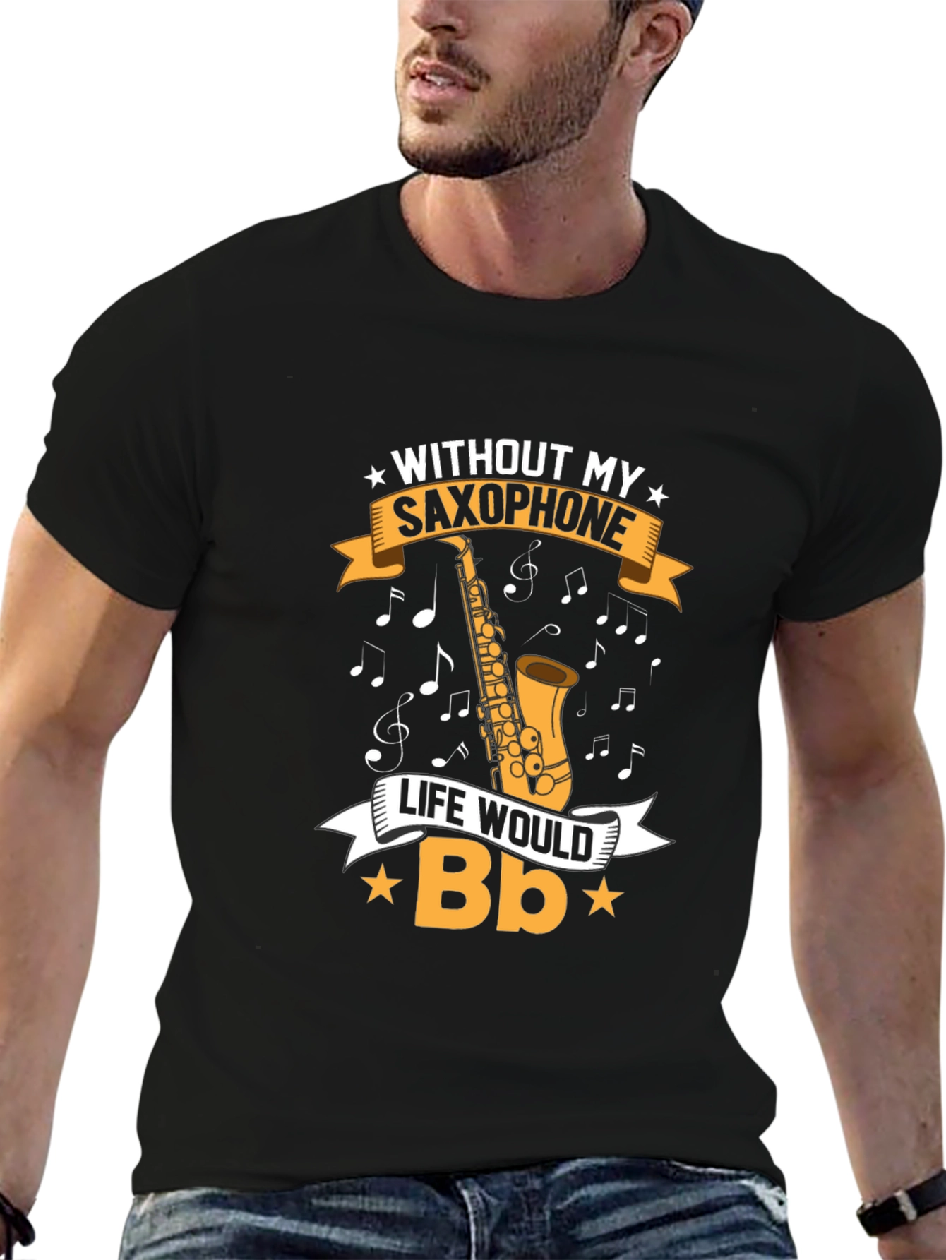 Saxophone Music Lover Graphic Tee