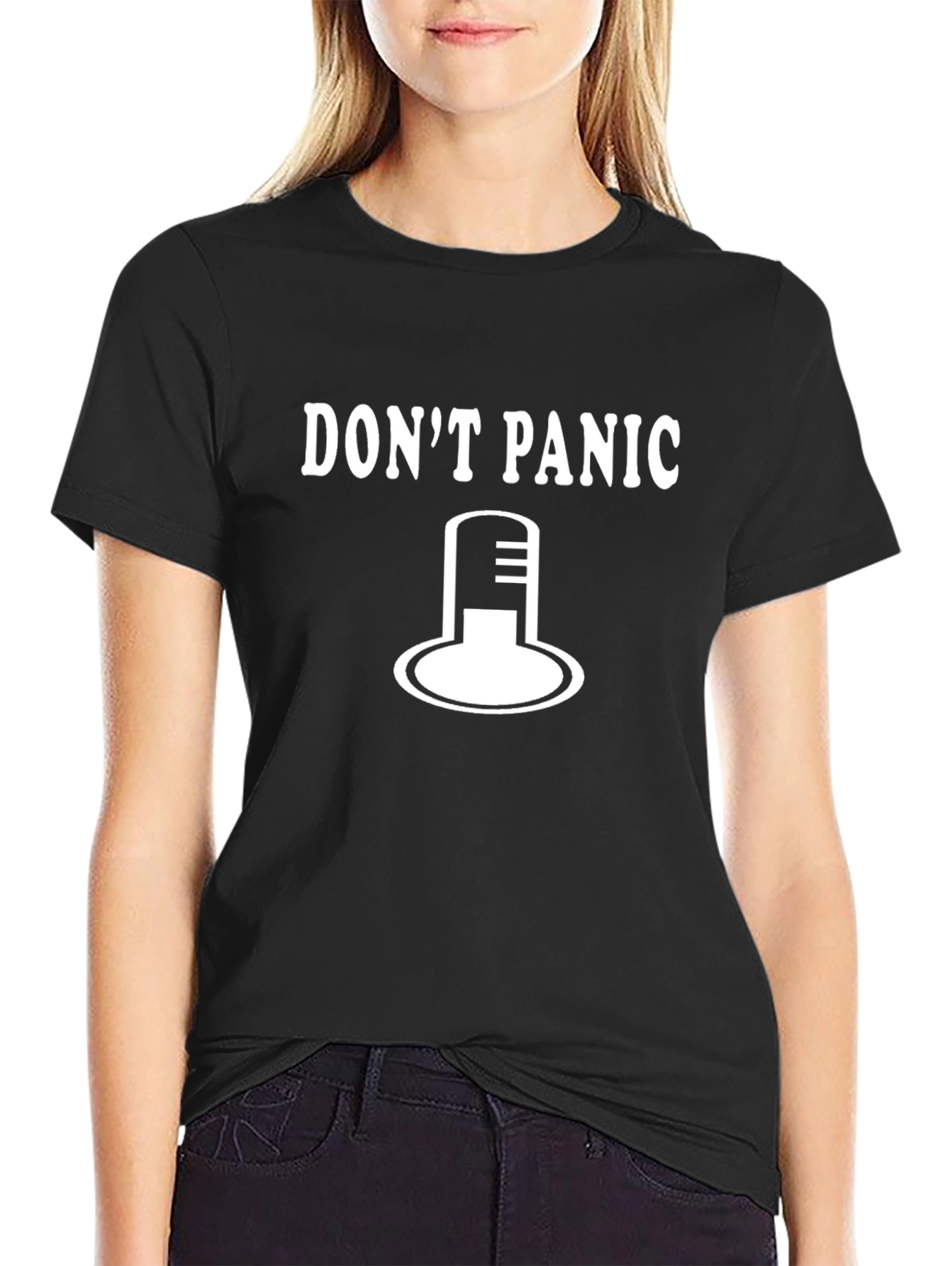 Dont Panic Graphic Tee - Humorous T-Shirt
