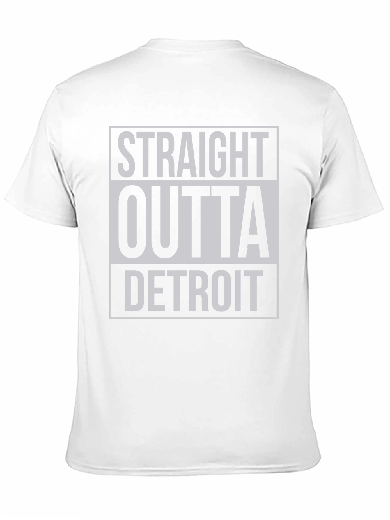 Straight Outta Detroit Black Graphic T-Shirt
