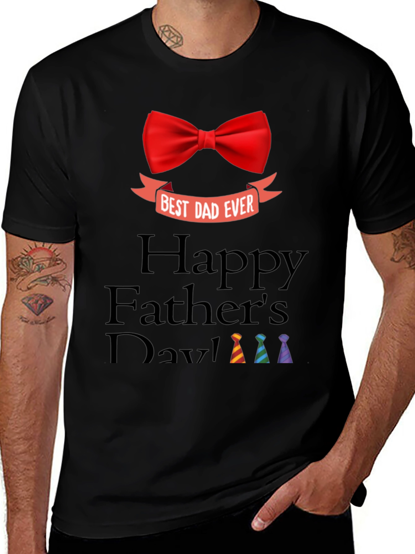 Best Dad Ever T-Shirt - Happy Fathers Day