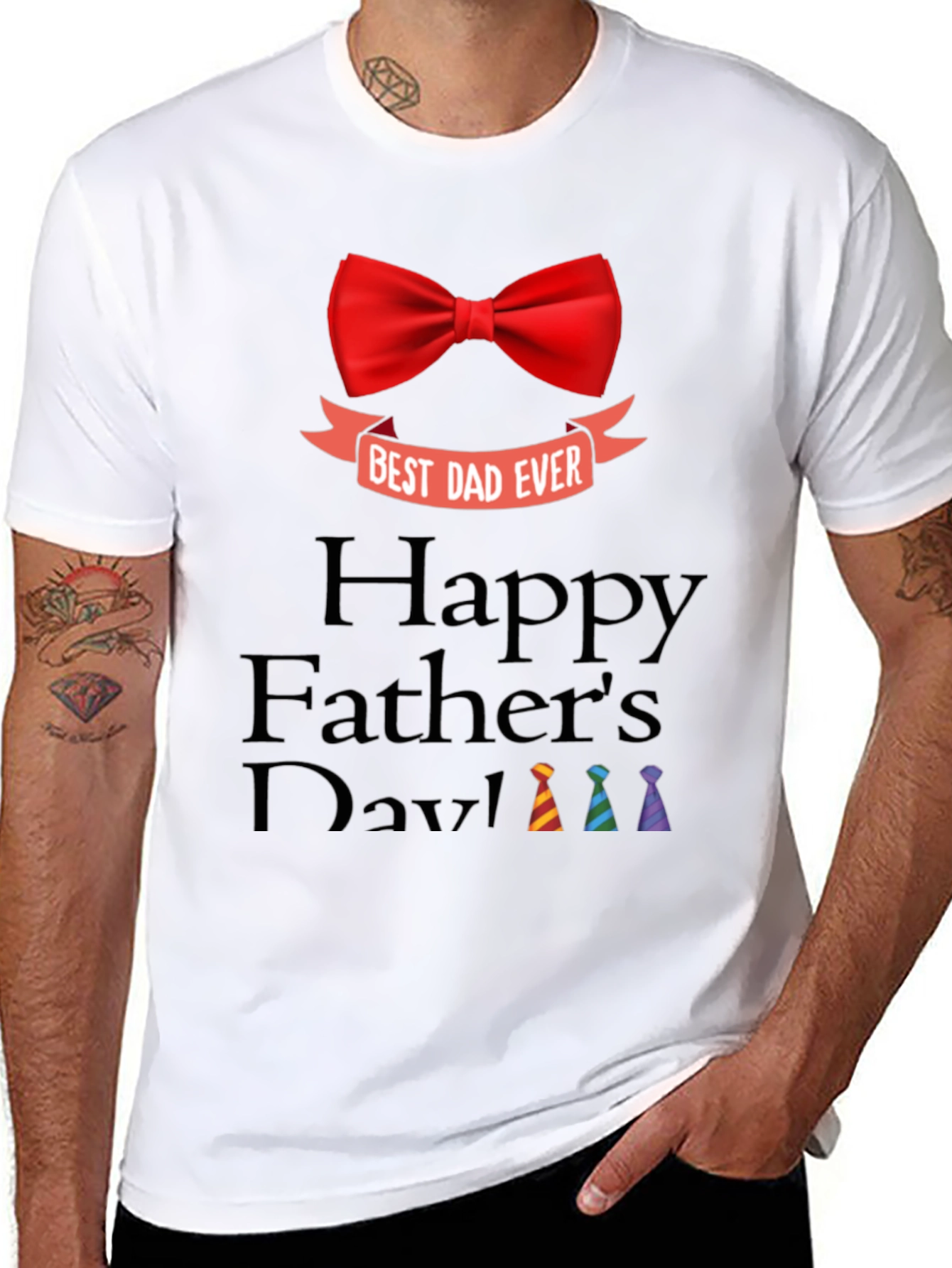 Best Dad Ever T-Shirt - Happy Fathers Day