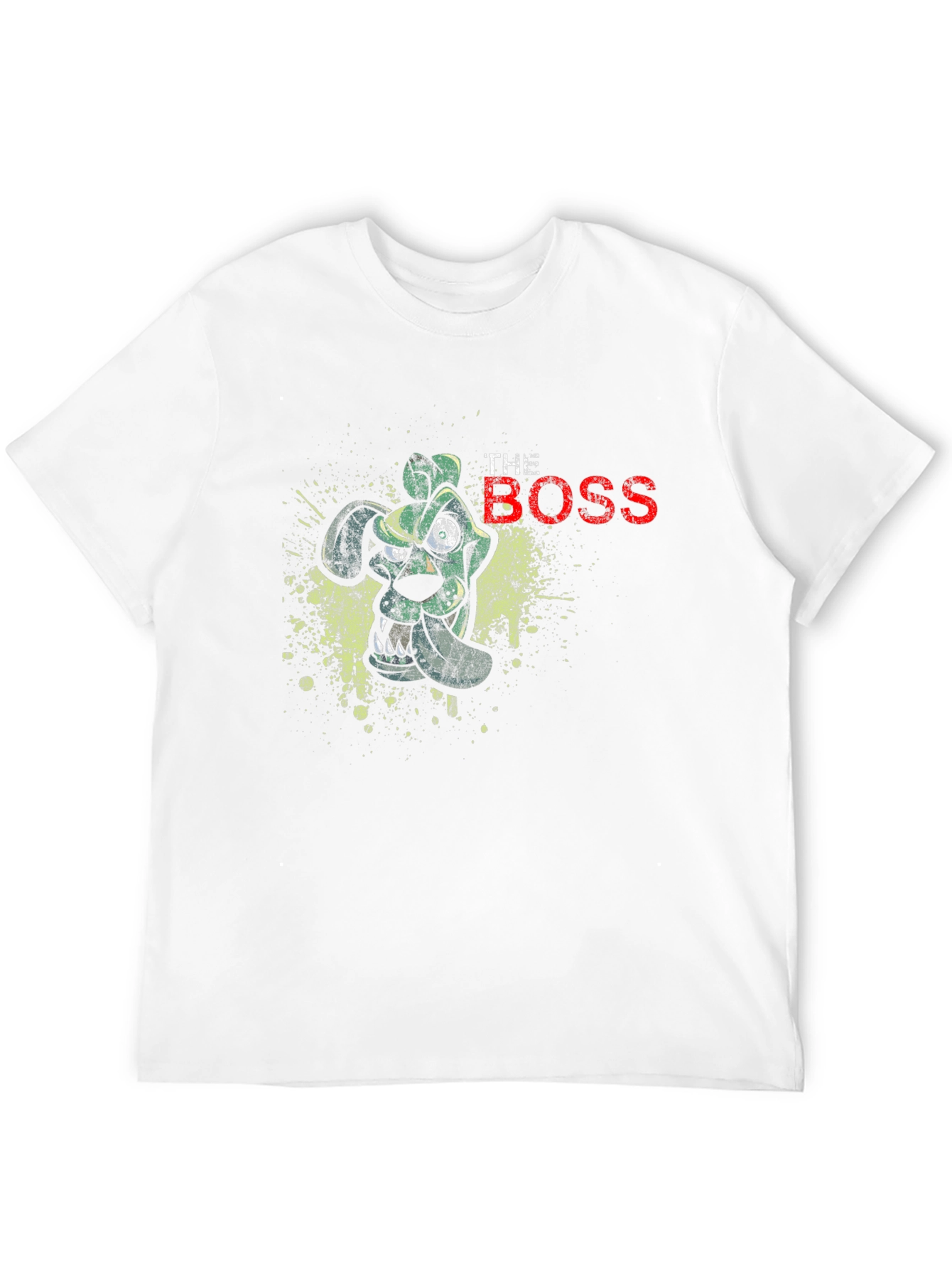 The Boss Cartoon Dog Black Graphic T-Shirt