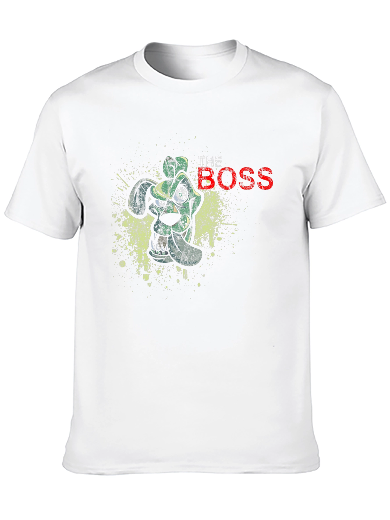The Boss Cartoon Dog Black Graphic T-Shirt