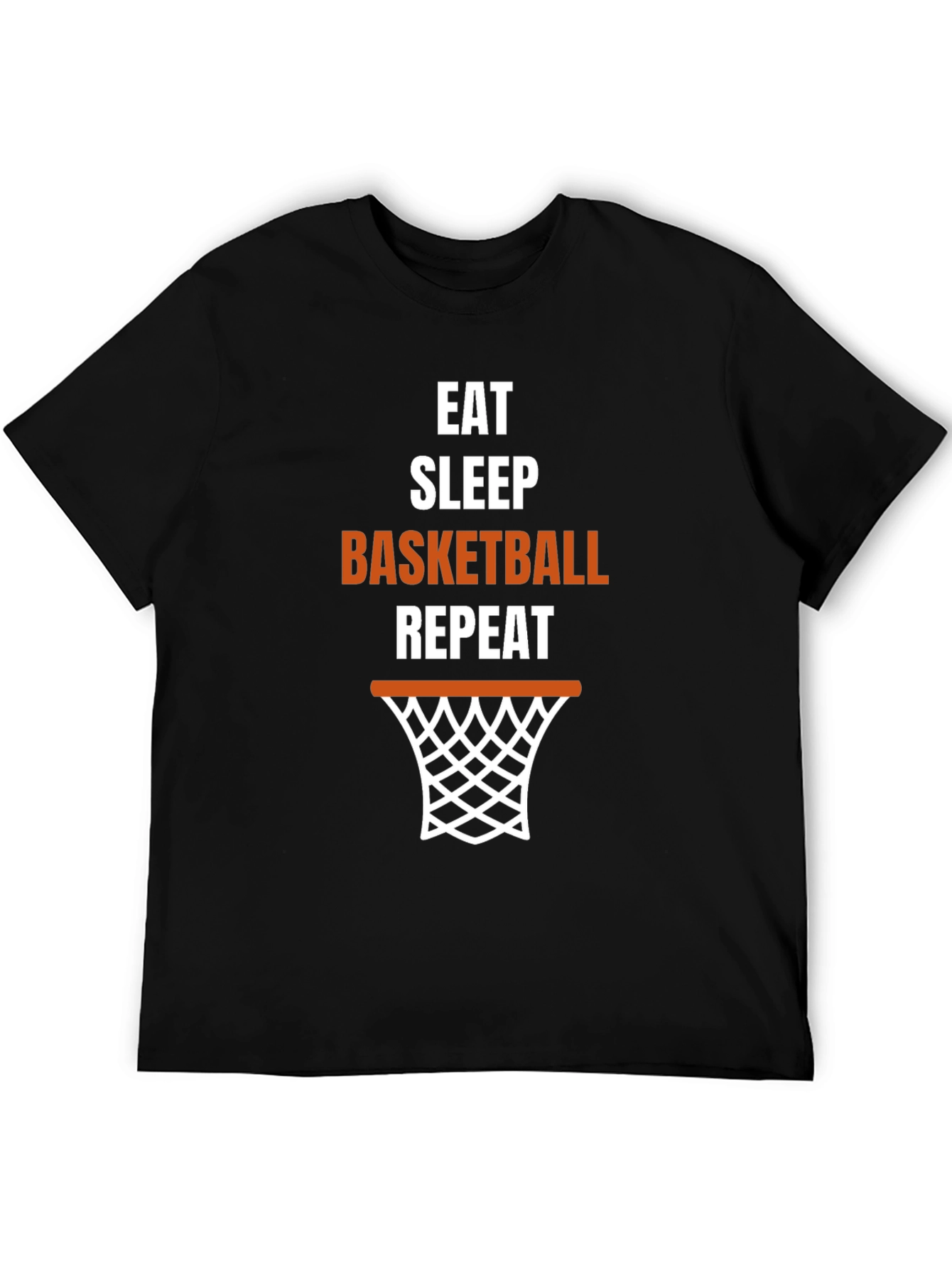 Eat Sleep Basketball Repeat Graphic T-Shirt