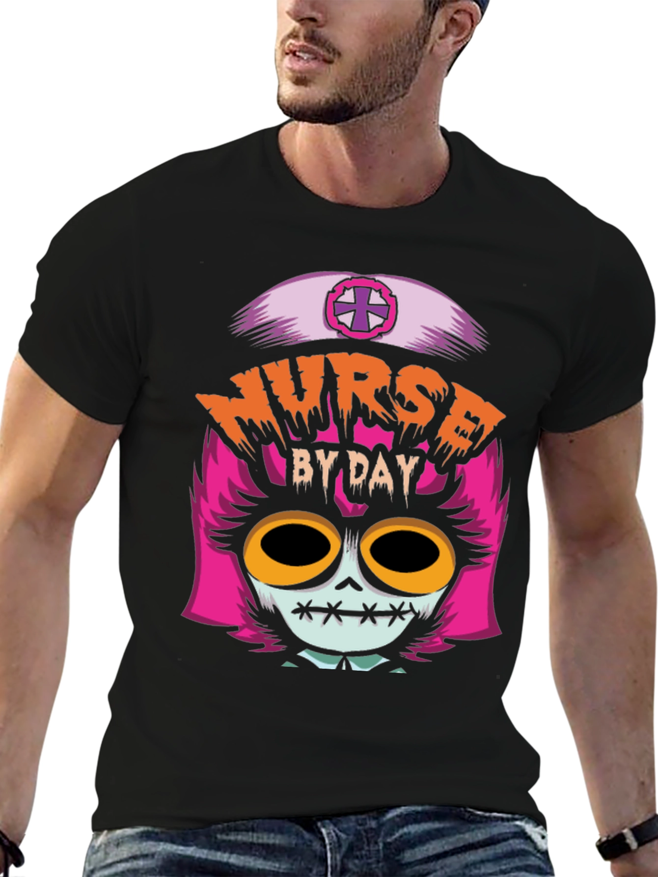 Nurse By Day T-Shirt - Halloween Edition