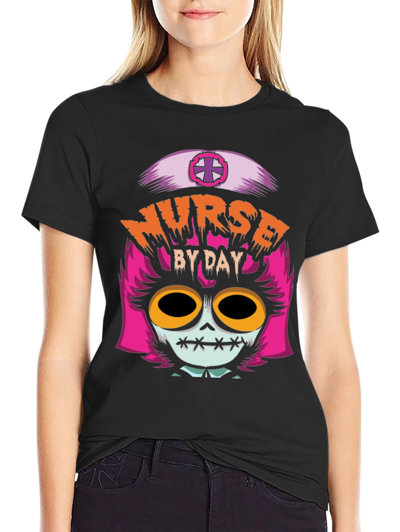 Nurse By Day T-Shirt - Halloween Edition