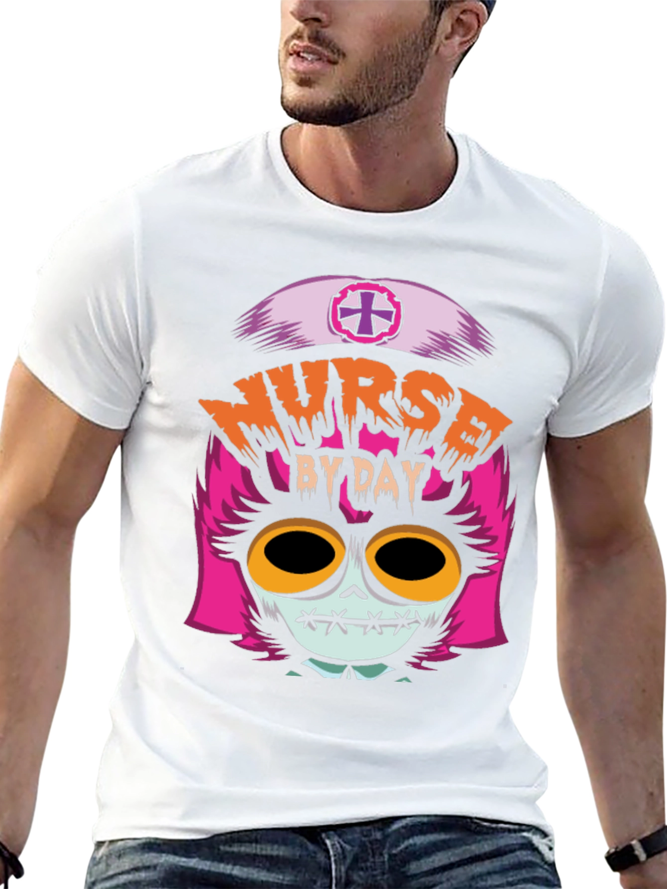 Nurse By Day T-Shirt - Halloween Edition