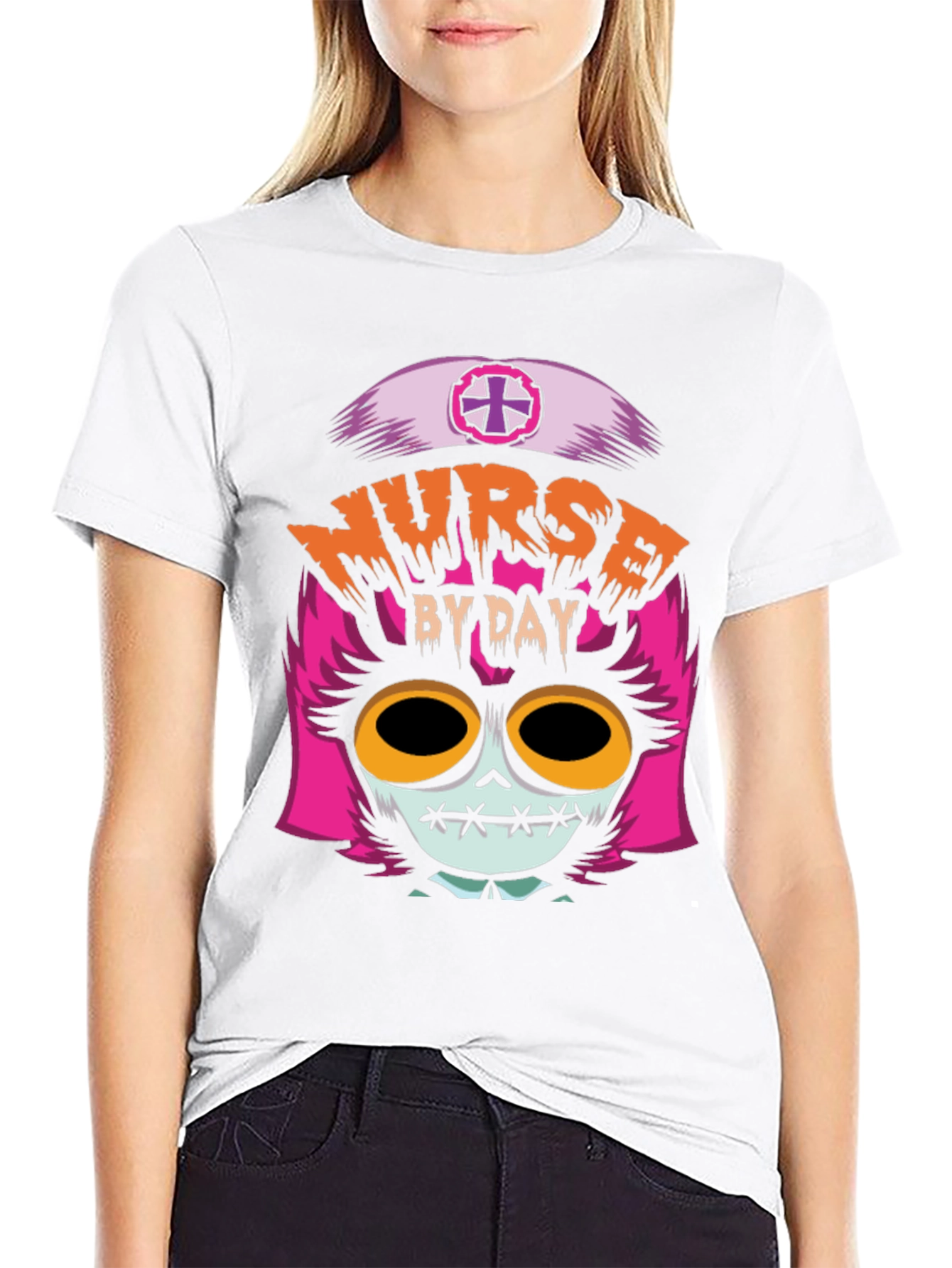 Nurse By Day T-Shirt - Halloween Edition