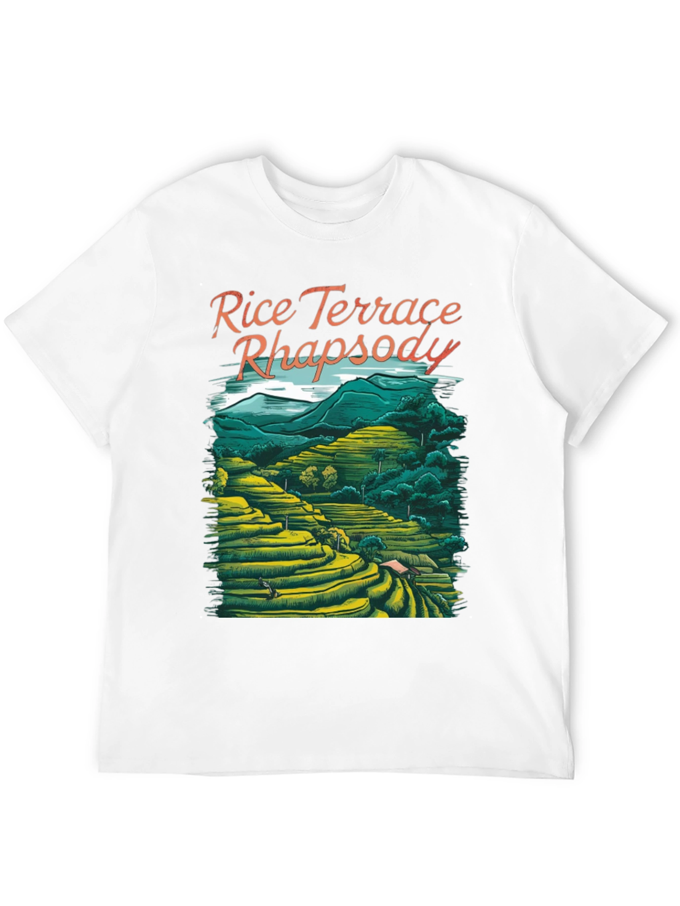 Rice Terrace Rhapsody Black Graphic Tee