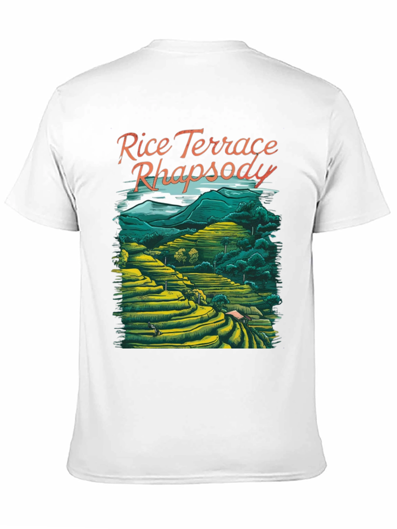 Rice Terrace Rhapsody Black Graphic Tee