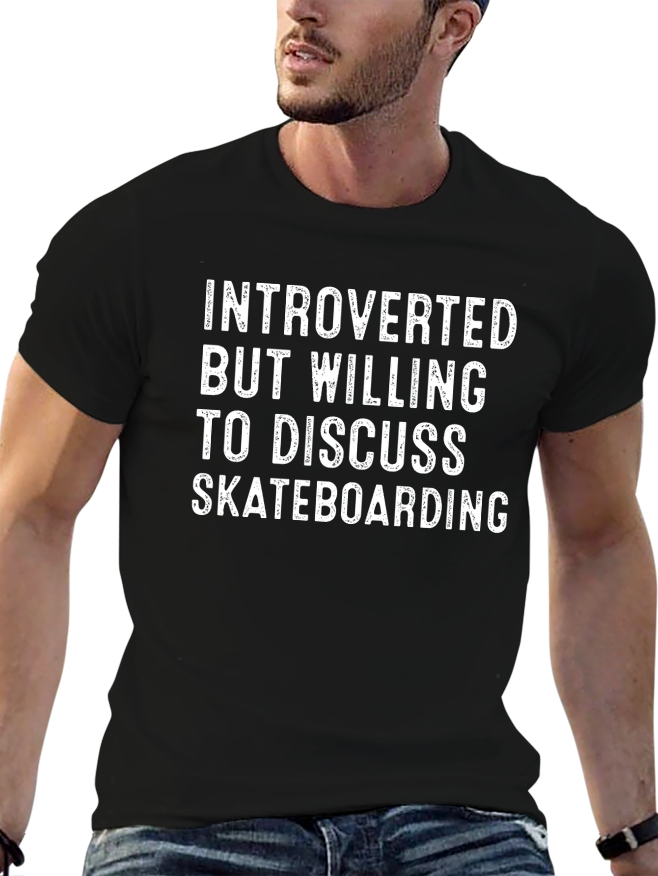 Introverted Skateboard T-Shirt - Cool Graphic Tee