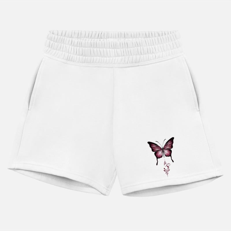 Magenta Red Butterfly & Sanskrit breathe om symbol