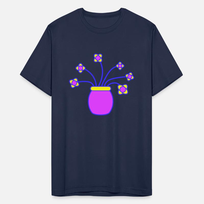 Many Purple Flowers In Vase Decorative Pattern