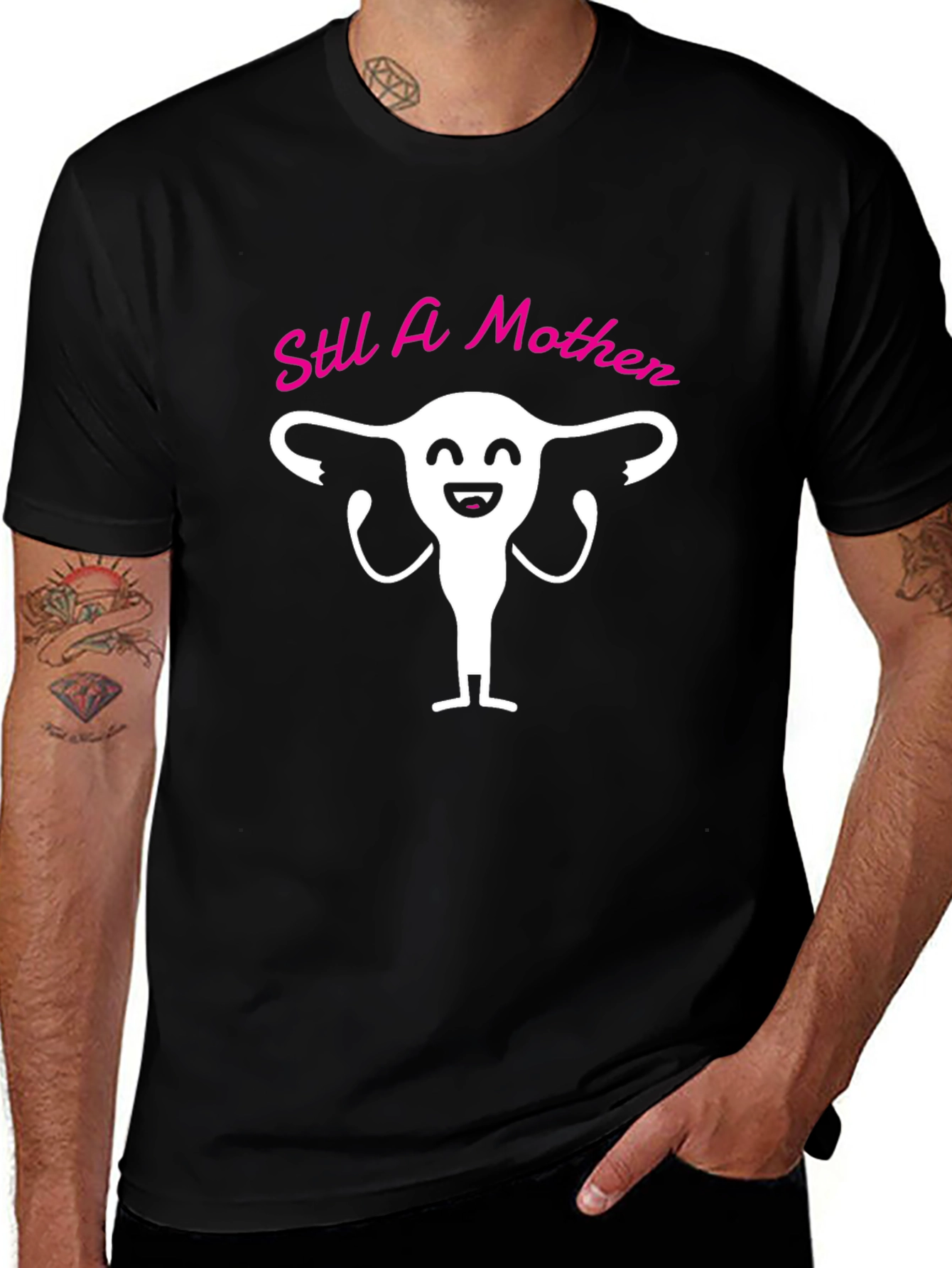 Still A Mother T-Shirt Funny Uterus Graphic Tee