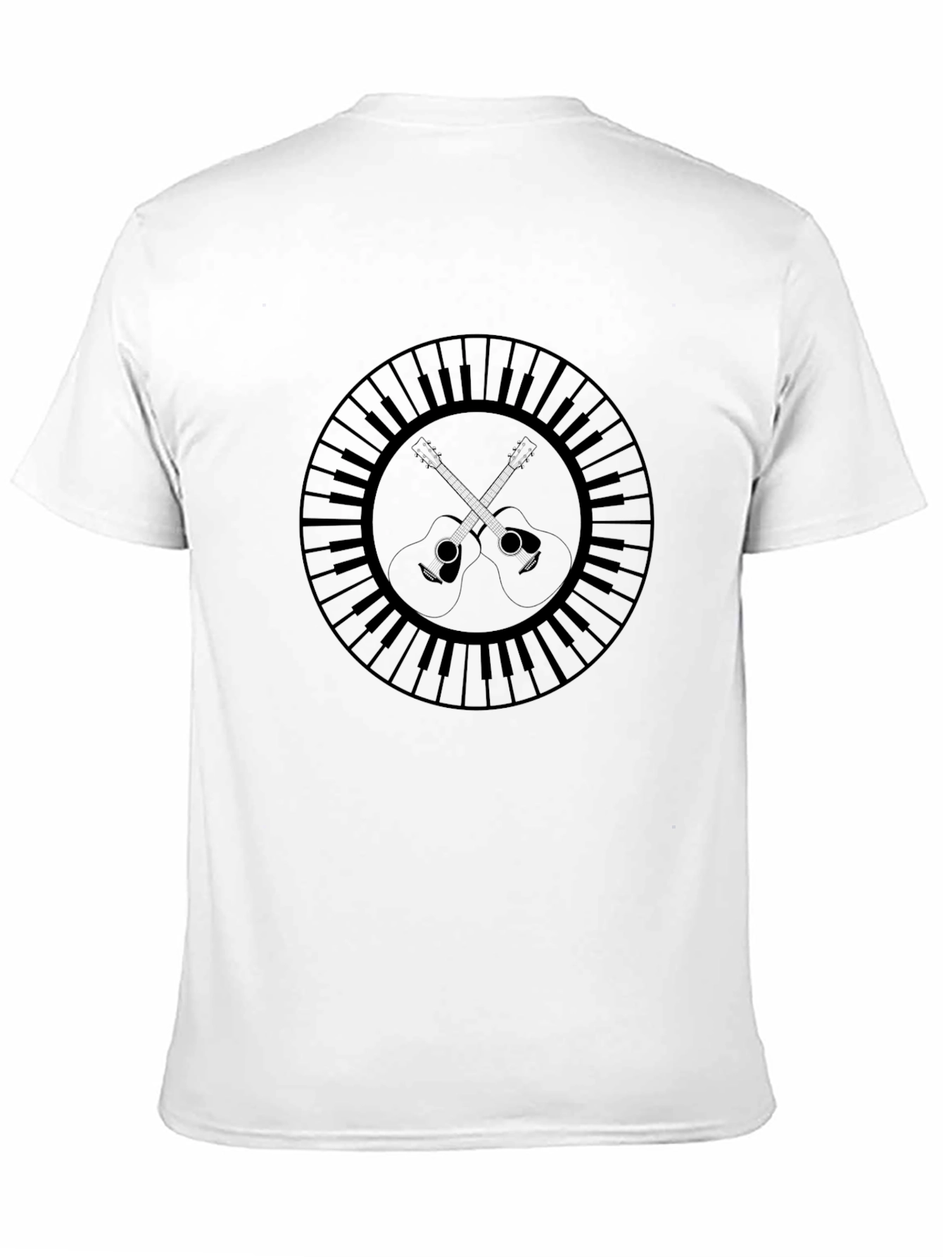 Musical Guitar Piano Graphic Tee