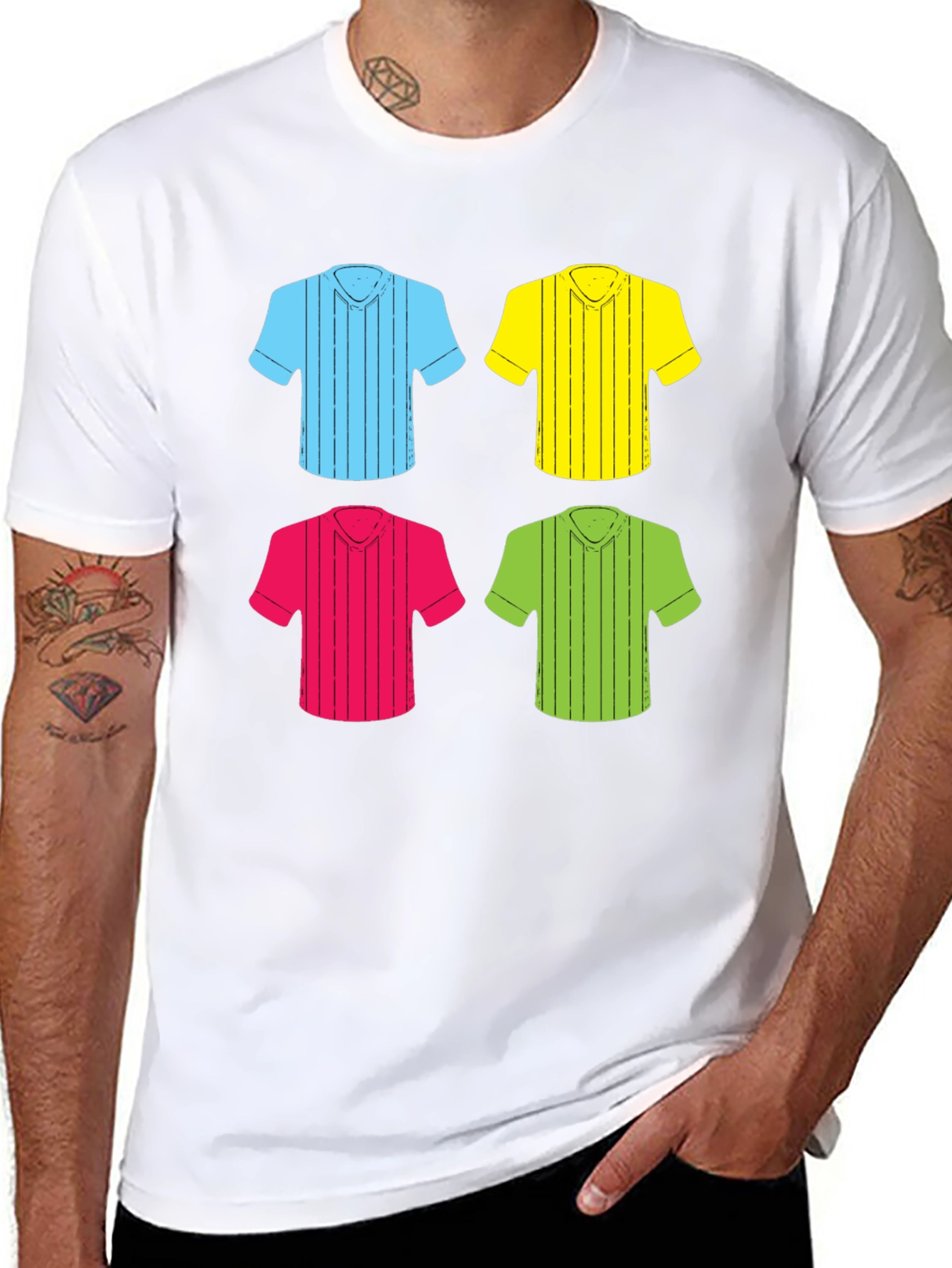 Colorful Shirt Pattern T-Shirt