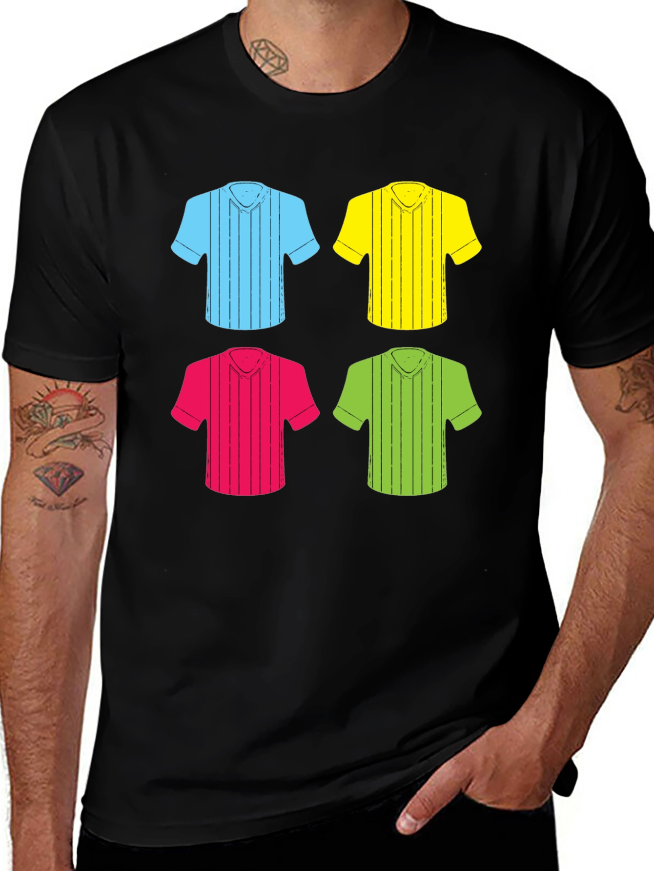 Colorful Shirt Pattern T-Shirt
