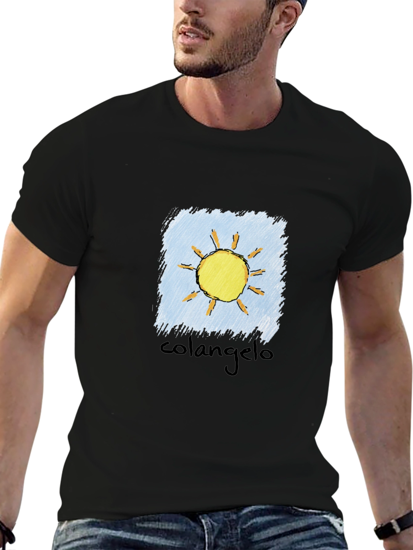 Colangelo Sun Graphic Black T-Shirt