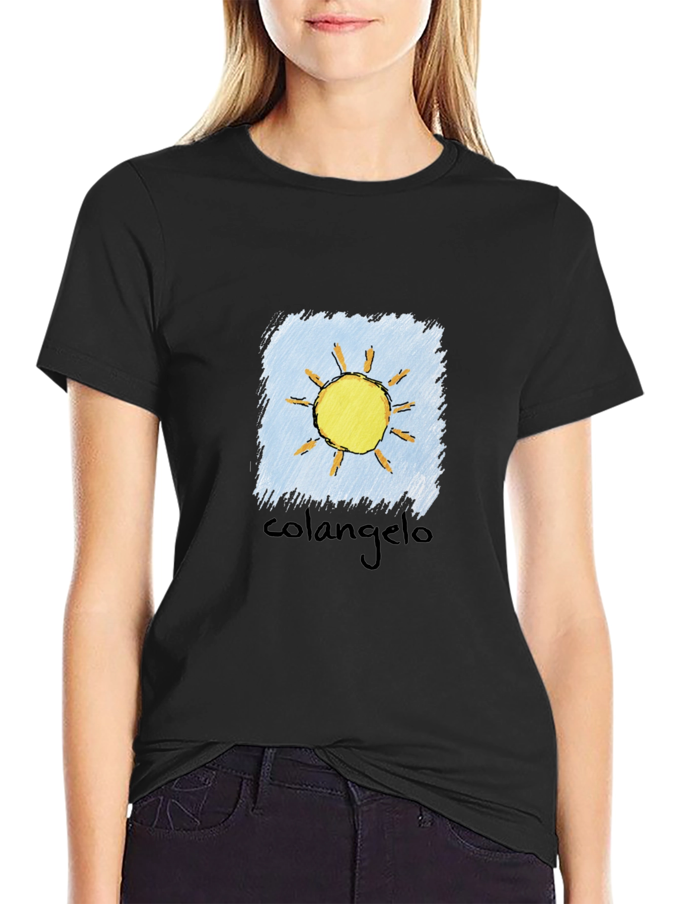 Colangelo Sun Graphic Black T-Shirt