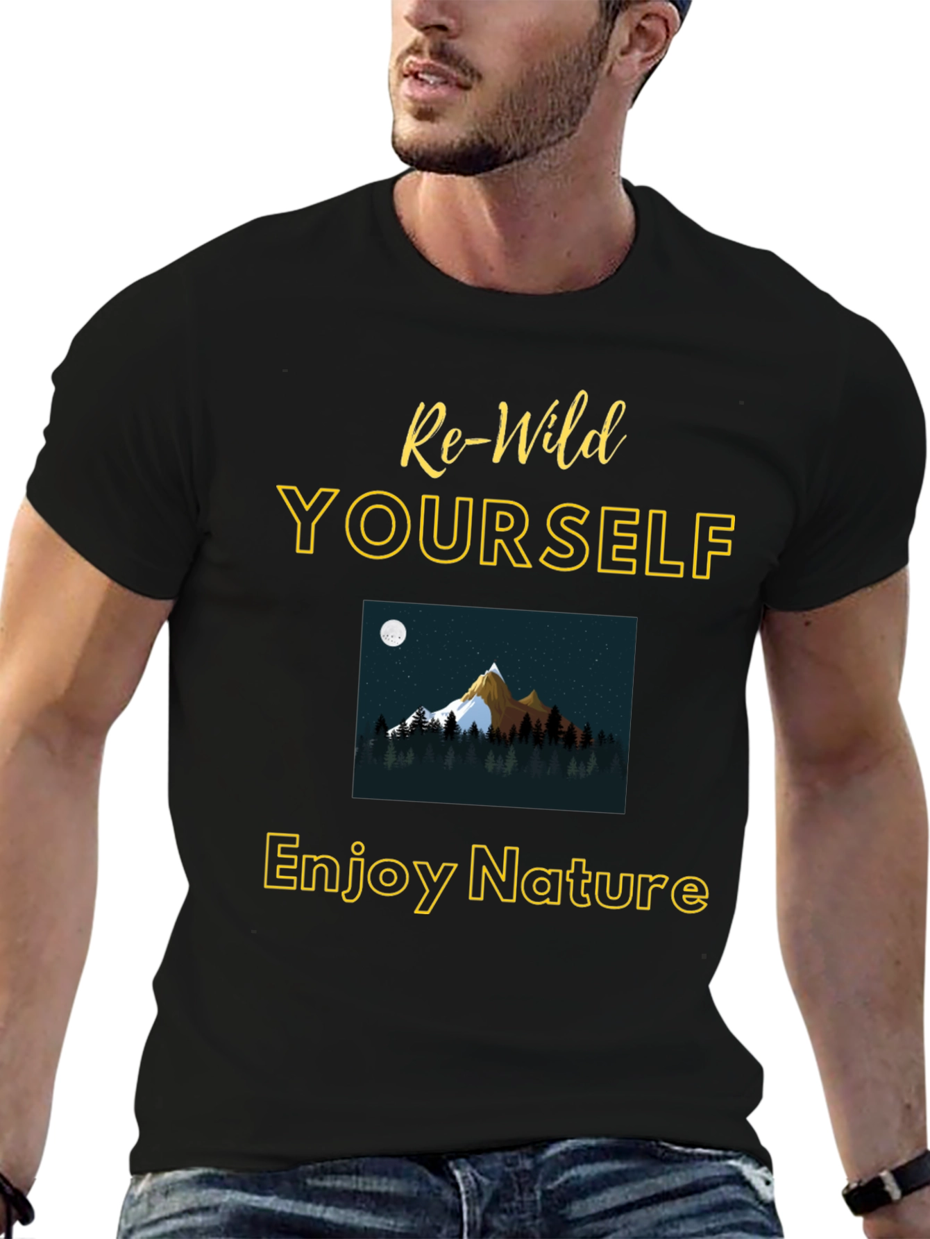 Re-Wild Yourself T-Shirt - Enjoy Nature Graphic Tee