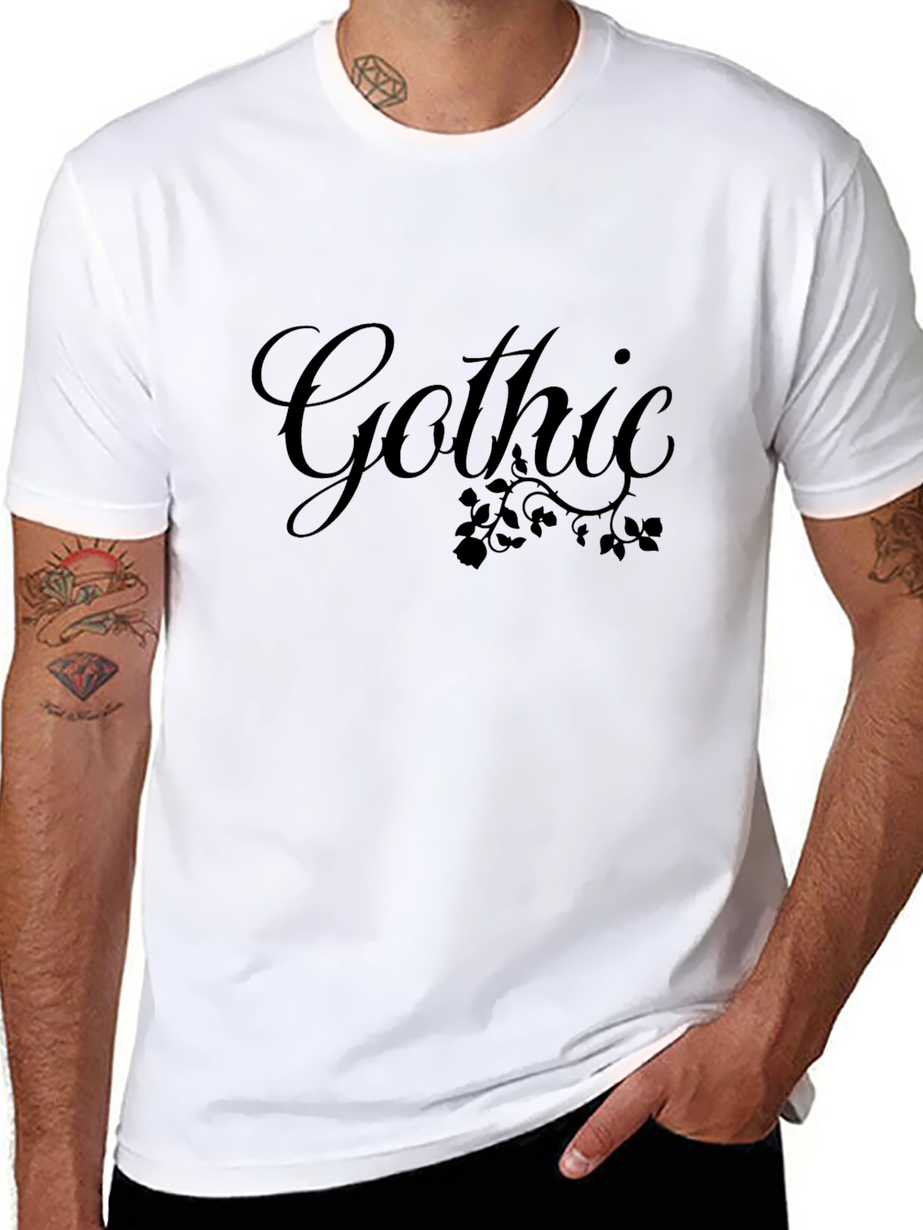 Gothic Vine Black T-Shirt
