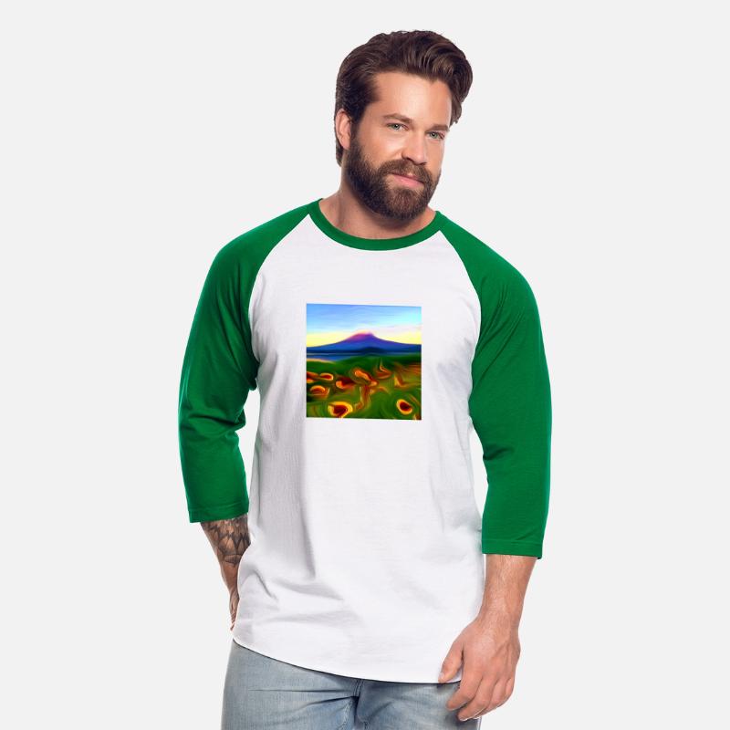 meadow land and mountain digital art