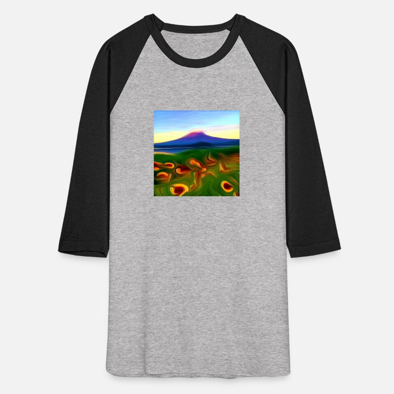 meadow land and mountain digital art