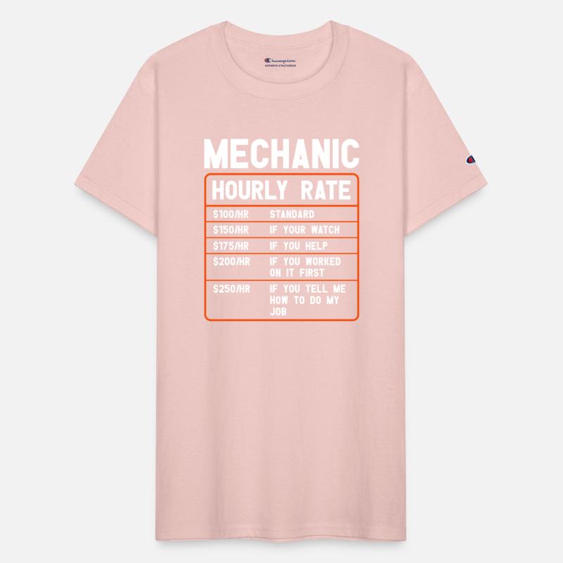 Mechanic Hourly Rate Funny Car mechanic Saying