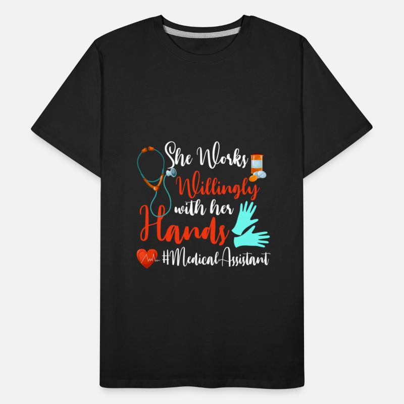 Medical Assistant She Works Willingly With Hands