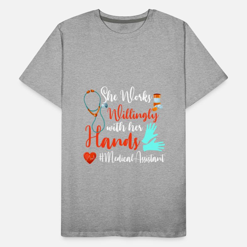 Medical Assistant She Works Willingly With Hands