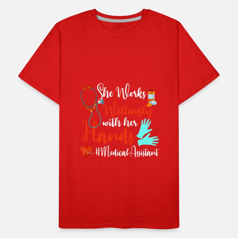 Medical Assistant She Works Willingly With Hands