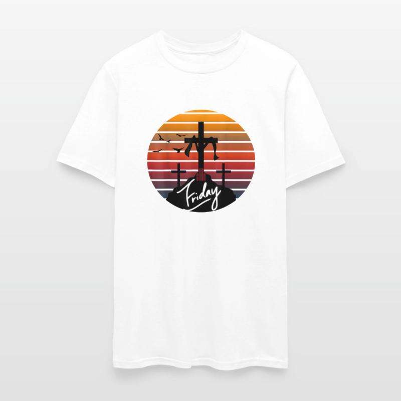 Mens Good Friday On Cross Groovy