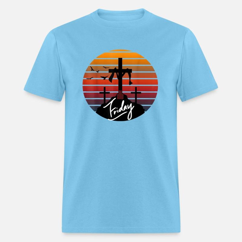 Mens Good Friday On Cross Groovy