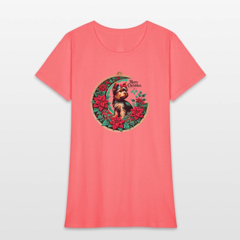 Merry Christmas Yorkie Dog – Cute Holiday Pup Desi