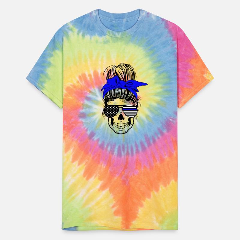 Messy Bun Back The Women In Blue