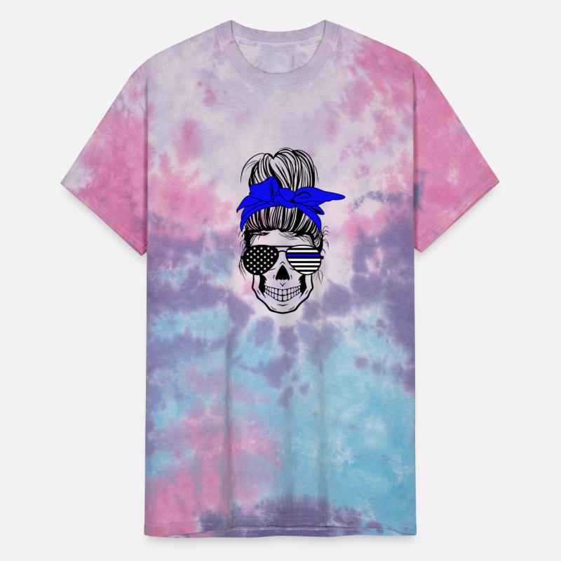 Messy Bun Back The Women In Blue