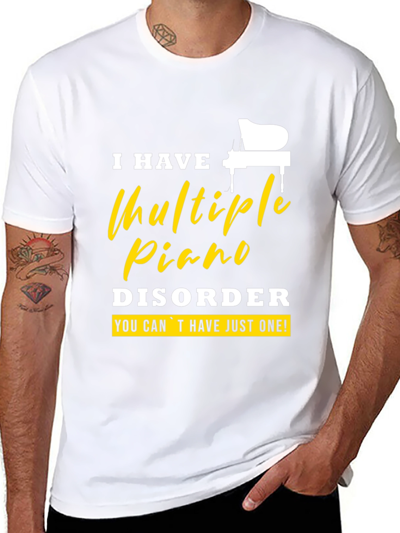 Multiple Piano Disorder Graphic T-Shirt