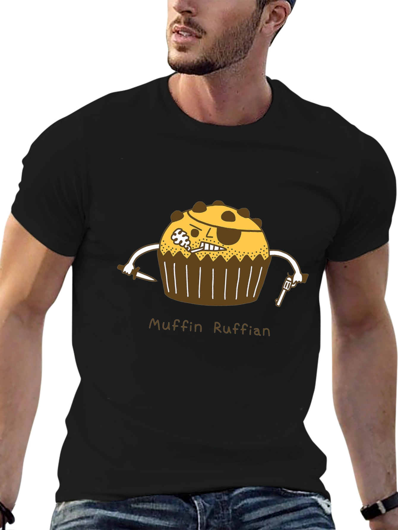 Muffin Ruffian Graphic Tee - Pirate Cupcake T-Shirt