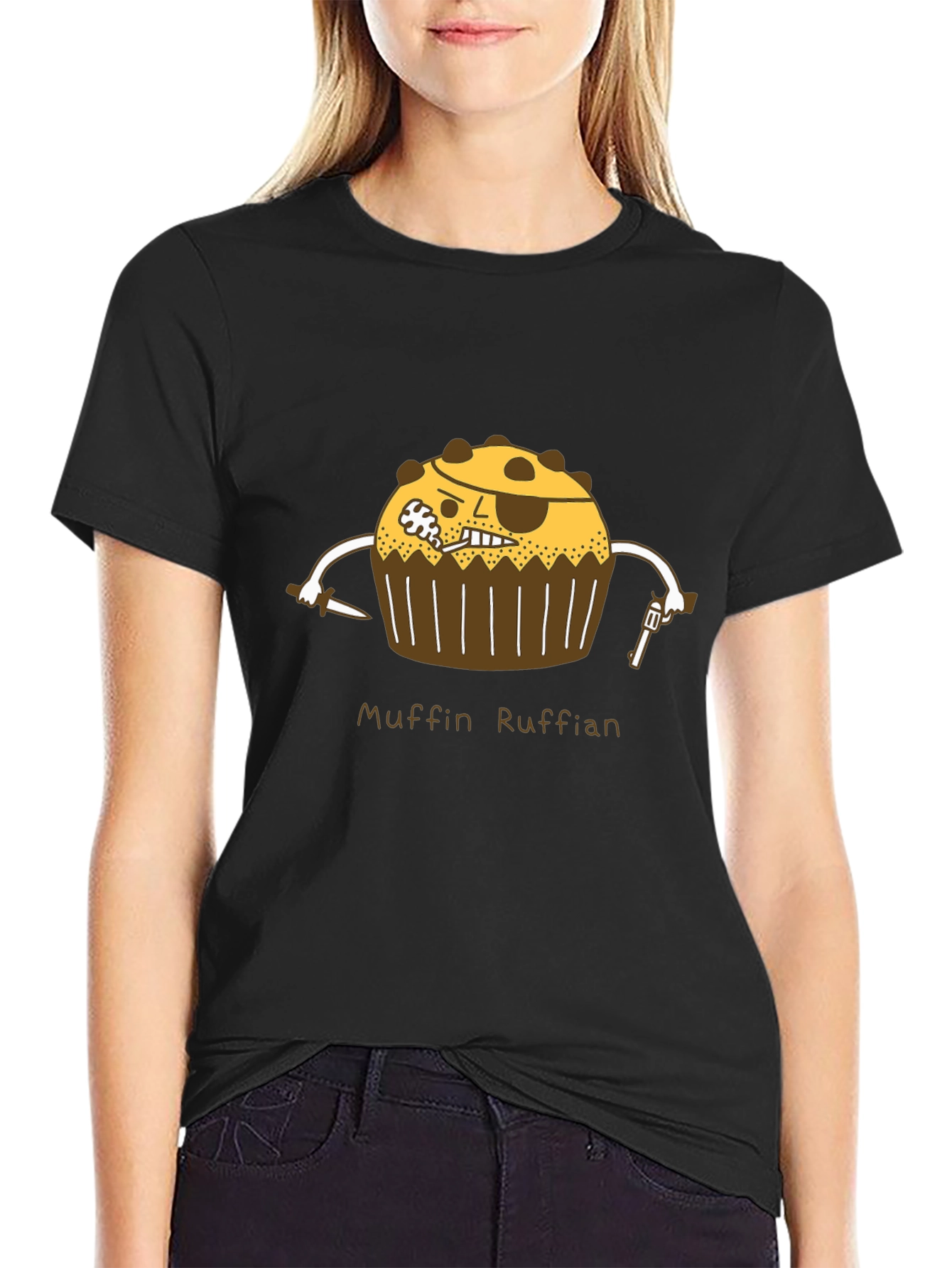 Muffin Ruffian Graphic Tee - Pirate Cupcake T-Shirt