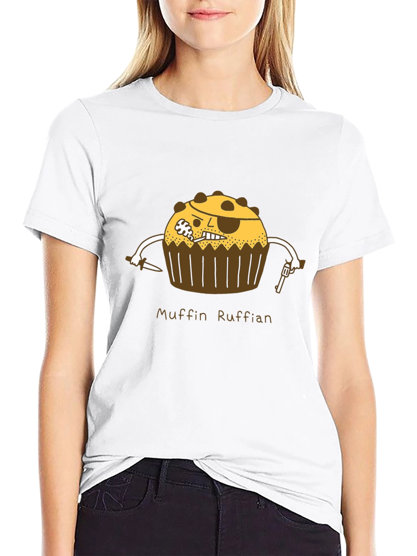 Muffin Ruffian Graphic Tee - Pirate Cupcake T-Shirt