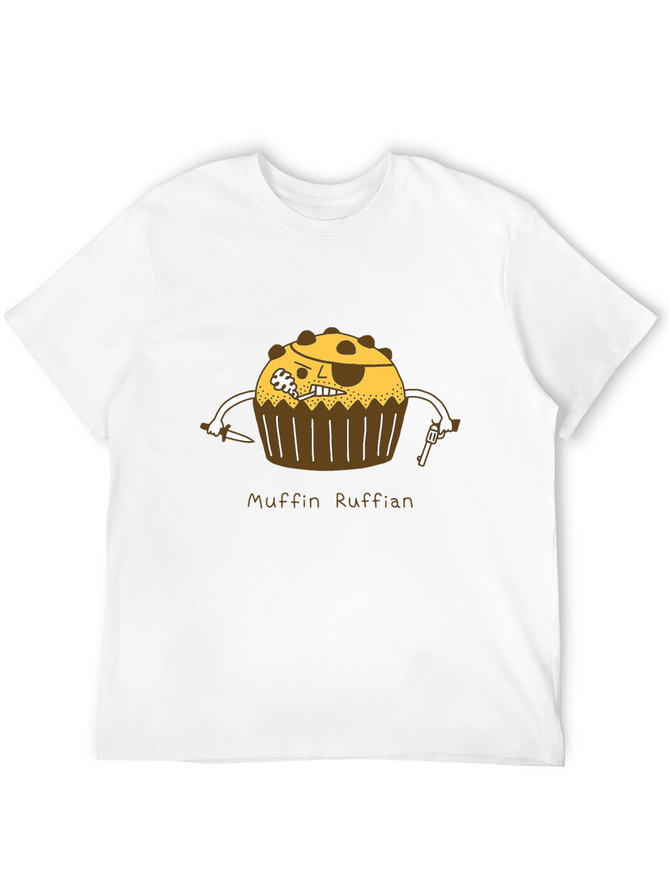 Muffin Ruffian Graphic Tee - Pirate Cupcake T-Shirt