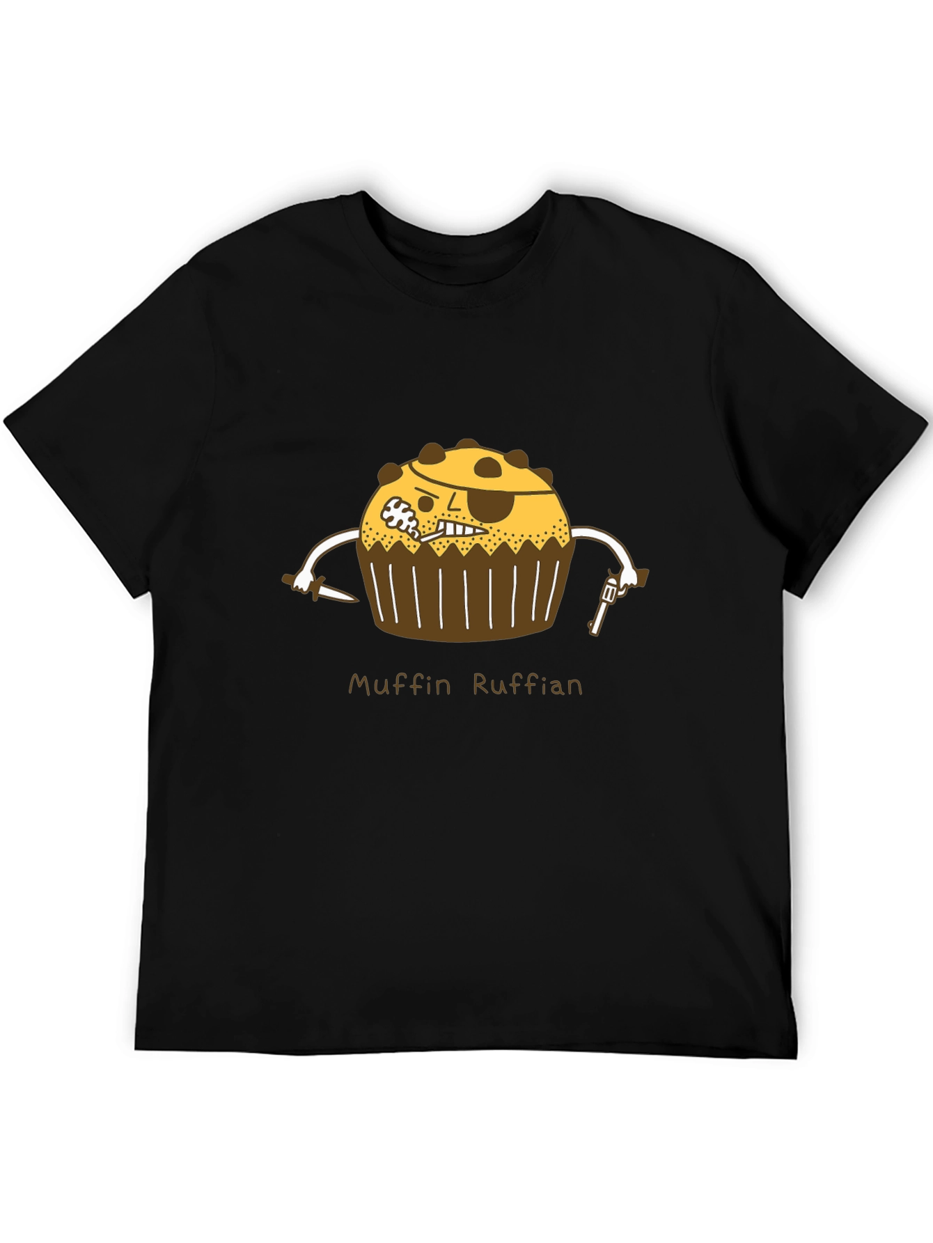 Muffin Ruffian Graphic Tee - Pirate Cupcake T-Shirt