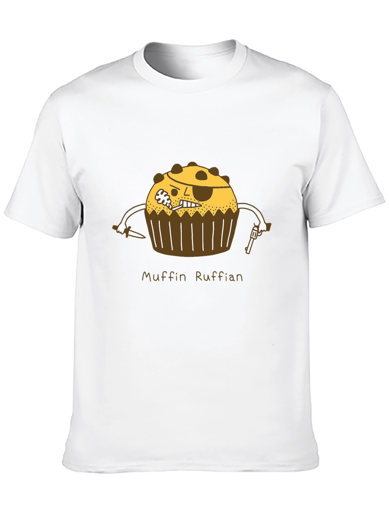 Muffin Ruffian Graphic Tee - Pirate Cupcake T-Shirt