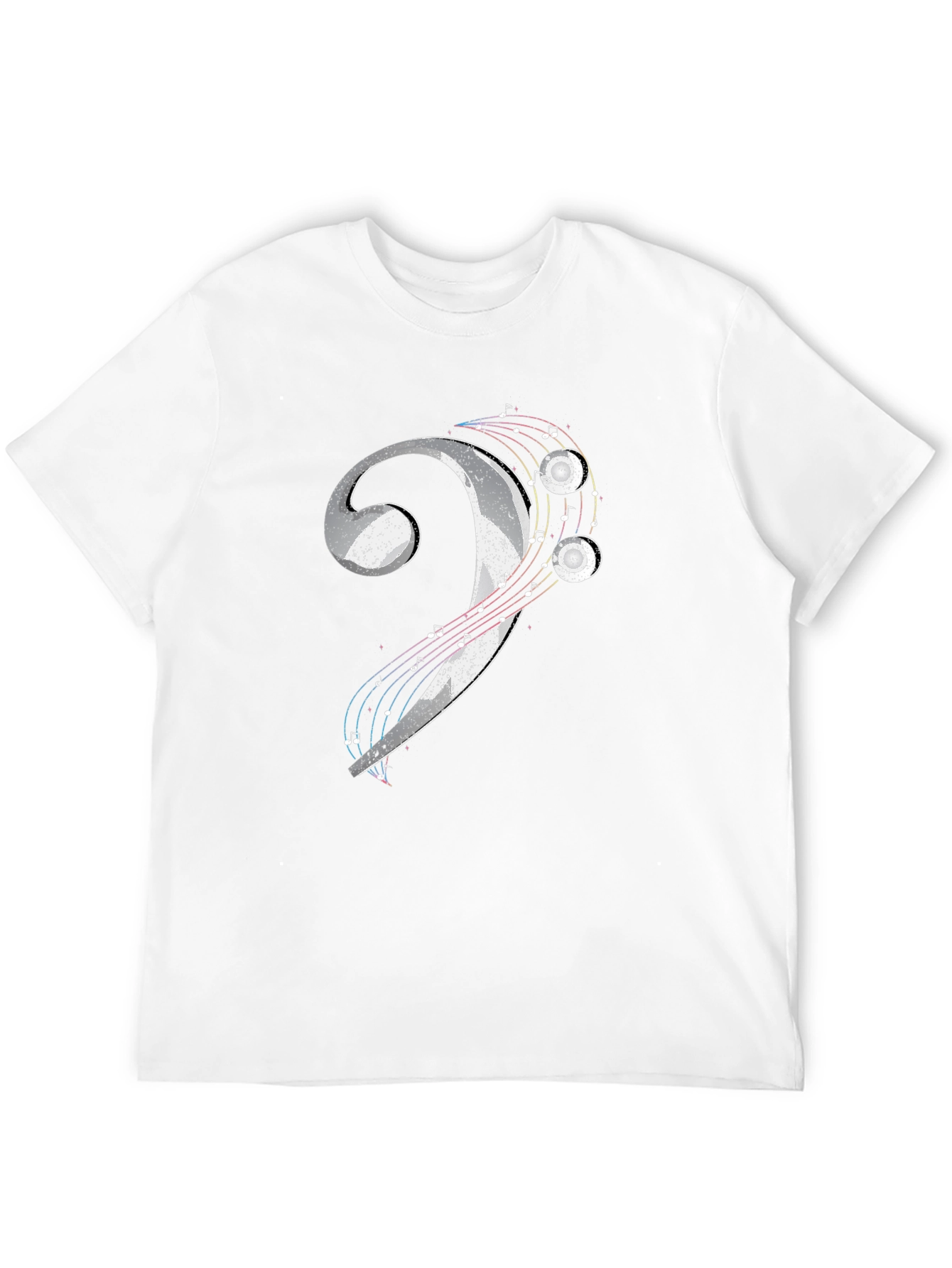 Bass Clef Music T-Shirt - Graphic Print