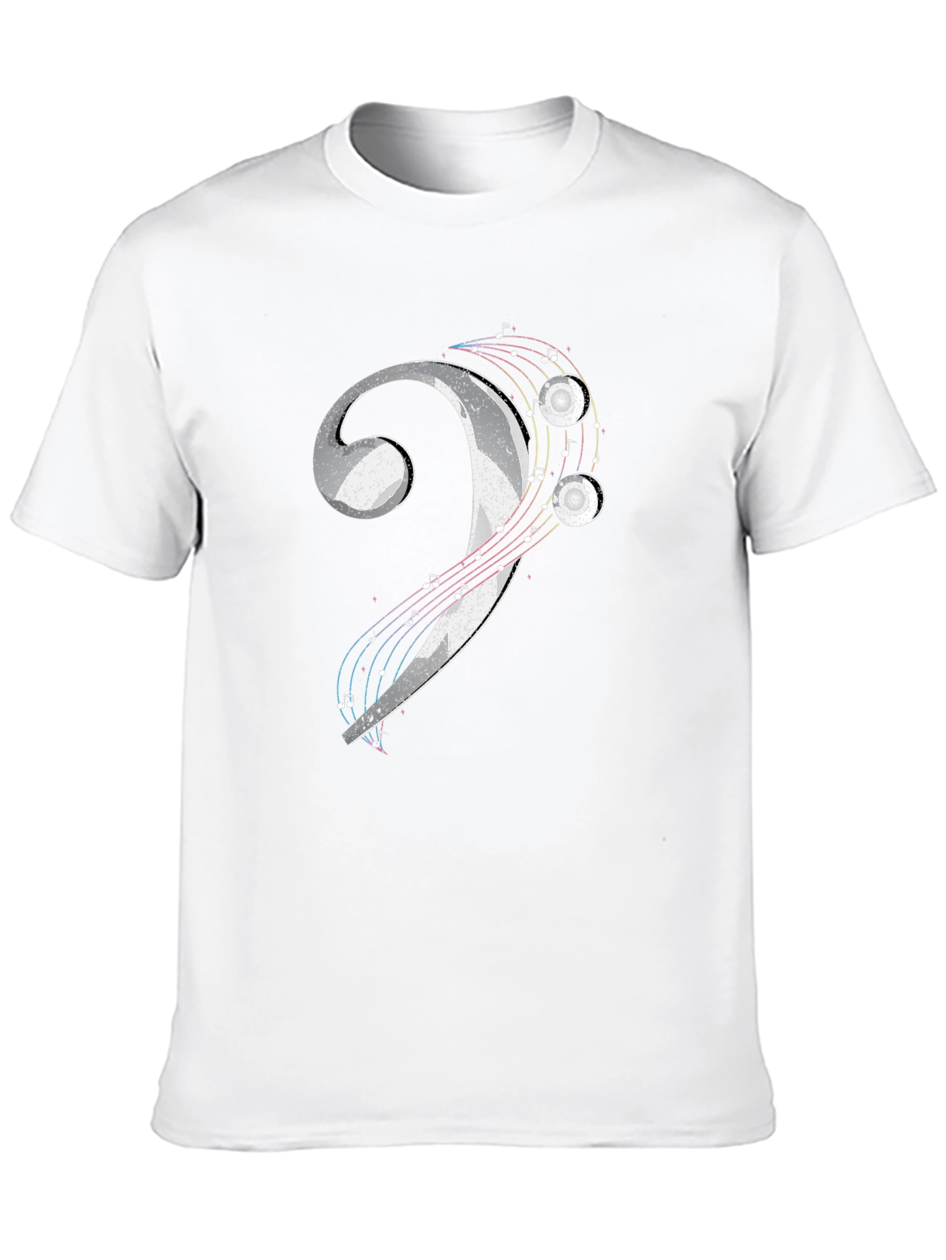 Bass Clef Music T-Shirt - Graphic Print